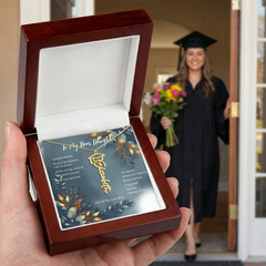 Believe in Yourself - Graduation Name Necklace For Daughter